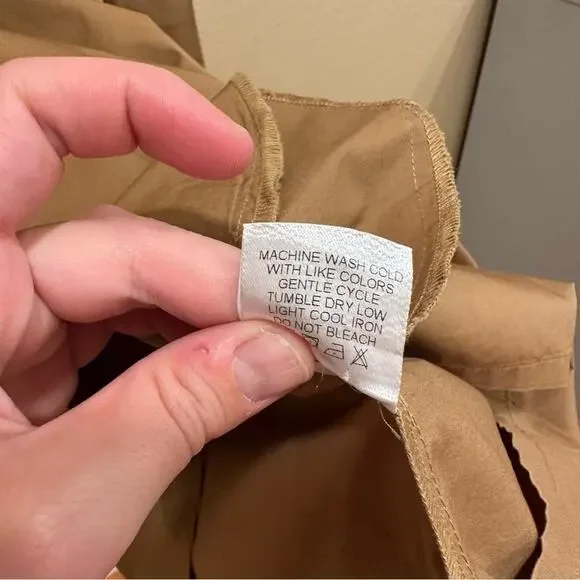 Tuckernuck Xirena Camel Brown Cotton Long Sleeve Mini Dress Small - Picture 7 of 12